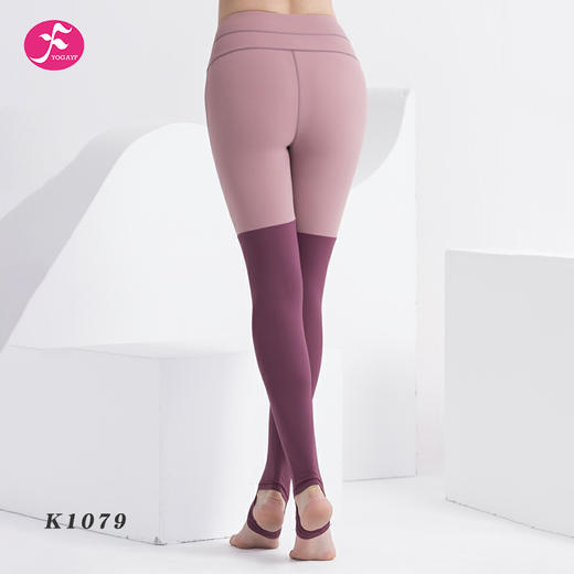 一梵撞色拼接踩脚裤踩脚口防滑设计【K1079、K1080】 商品图2