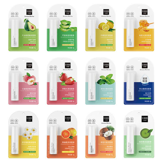 「12款味道」色娜娜润唇膏 滋润保湿无色水果味防干裂男女秋冬润唇膏彩妆 商品图4