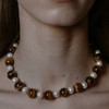 【甄珠贝】 爱惨了的雅丹色系！天然虎眼石和正圆无暇珍珠项链，满满的秋冬氛围感 商品缩略图0