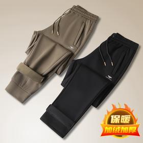 【加绒】【新款DK】大依优型大码男装加绒直口直筒运动裤运动休闲长裤加肥加大弹力舒适