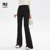 P&X设计师女装秋季微喇叭修身开叉针织休闲长裤 824309289 黑色 商品缩略图0