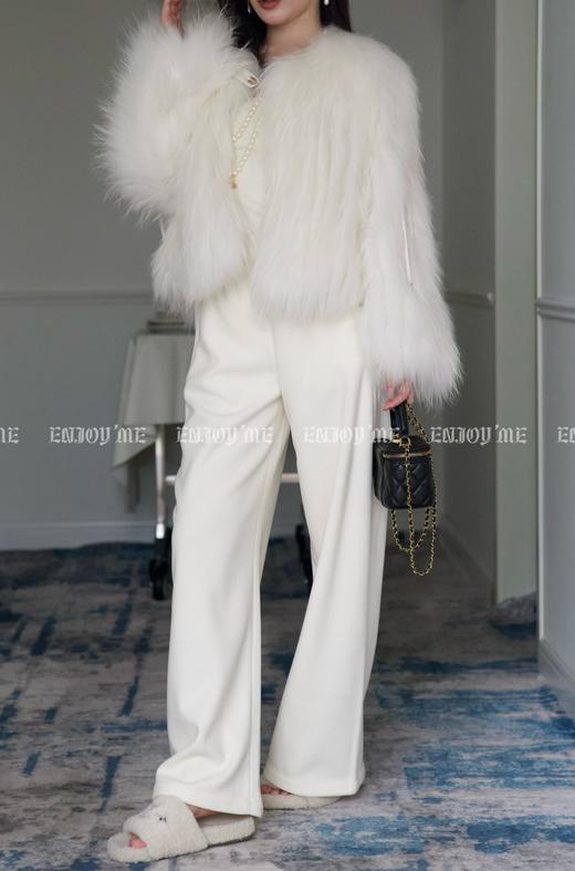 【门店同款】ENJOY冬季”福“贵云朵慕斯皮草外套 159874375 商品图8