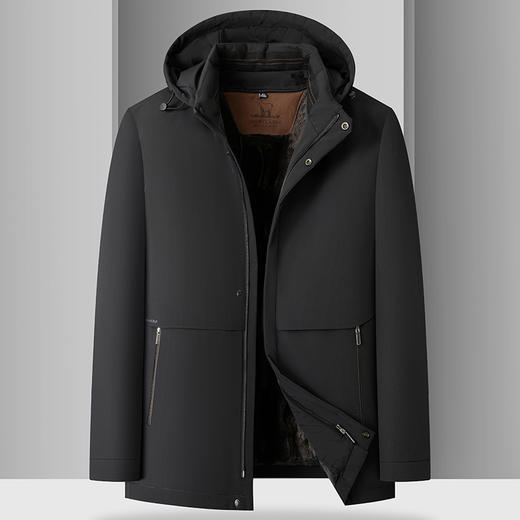 【可拆卸内胆】【新款DKP】大依优型大码连帽可拆卸帽棉衣夹克棉服休闲胖子大码男休闲宽松加肥加大上衣冬季外套 商品图0