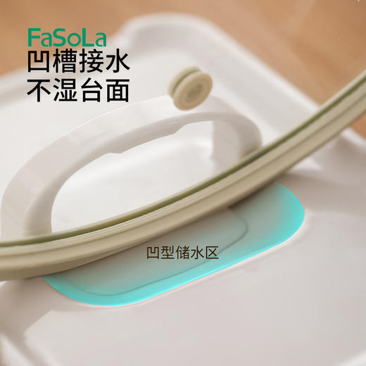 锅盖架壁挂式厨房砧板放置架多功能沥水锅铲锅盖收纳置物架 商品图2