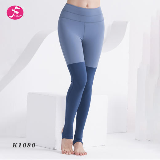 一梵撞色拼接踩脚裤踩脚口防滑设计【K1079、K1080】 商品图3