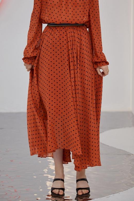 DAMO WANG/王大墨 织带腰头波点长裙 14085 商品图3