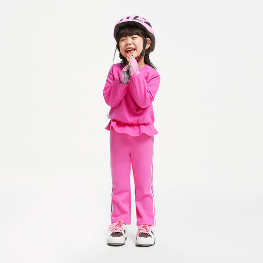 【5A级抗菌】女童多巴胺卫衣套装新款安奈儿童装实体店同款XG431646 商品图3