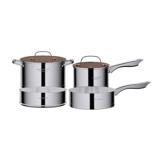 迈卡罗银钻系列304不锈钢四件套MC-S402B 商品图0