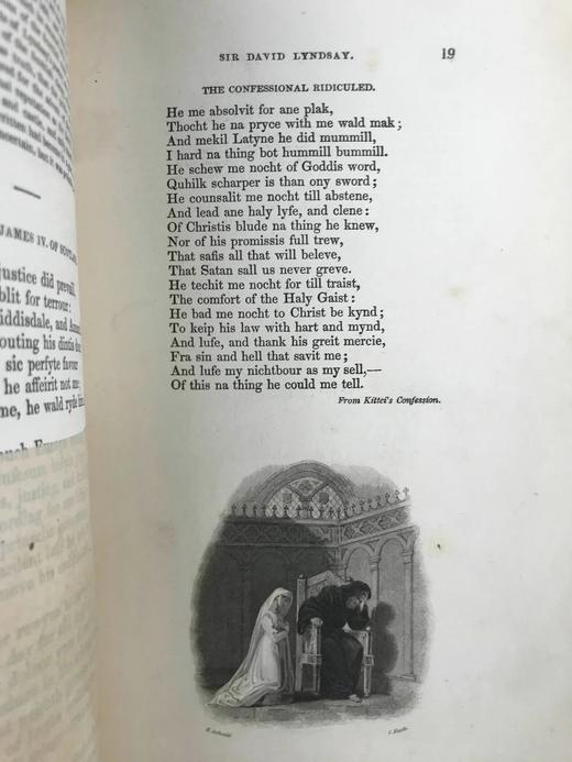 约19世纪中早期 诗人之书 40幅钢版画插图 全真皮精装大32开 商品图14