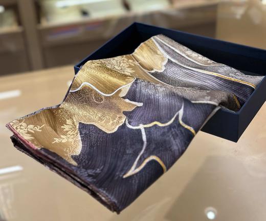 优品堂【雍容华贵3】薯筤染110重磅双面绫罗绸缎之“花罗”方巾 商品图10