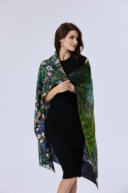 优品堂【雍容华贵3】薯筤染110重磅双面绫罗绸缎之“绫”方巾 商品图5