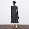 【高货wl】全新升级【铂金会员349/天猫469/差价120】(14902) 洛诗琳秋冬法式修身羊毛呢钉钻无袖叠肩大摆中长款连衣裙 商品缩略图4