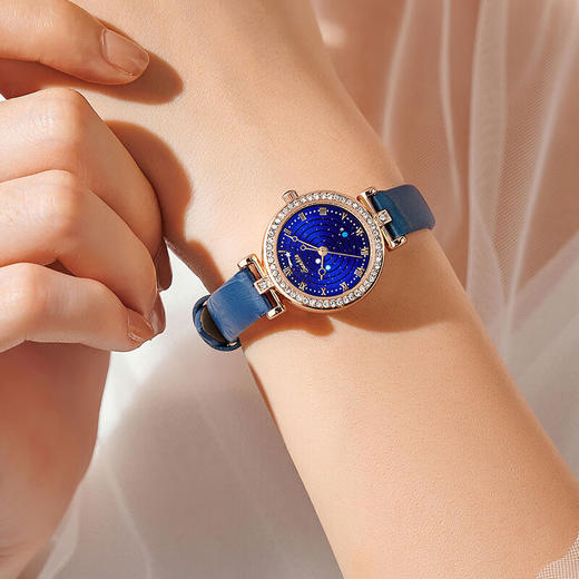 SUNKTA 轻奢英伦风简约镶钻石英表ST6714 商品图0