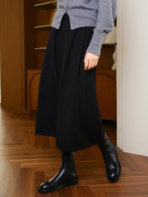 半橡筋腰头双褶休闲裙裤FCE4PAT056 商品图5