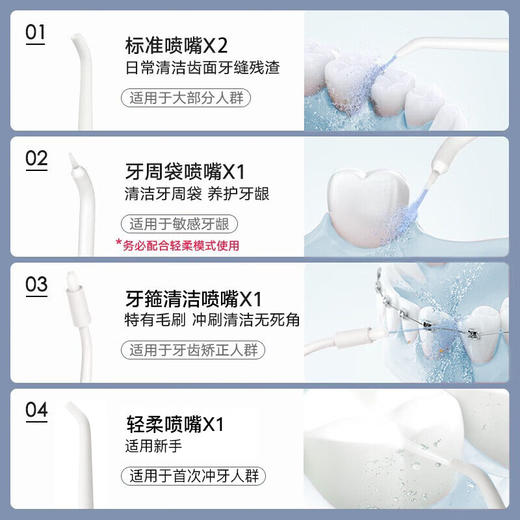 拜尔便携式冲牙器M3 Plus白色 商品图3