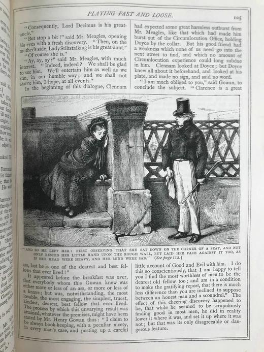 约19世纪后期 狄更斯《小多丽特》 58幅插图 真皮精装16开 商品图14