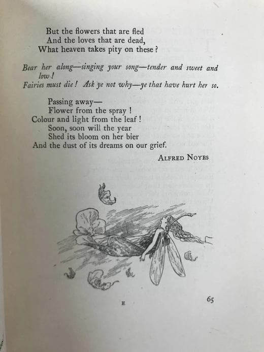 约1900年左右 魔法之窗：童话诗选集 数十幅插图 漆布精装32开 商品图11