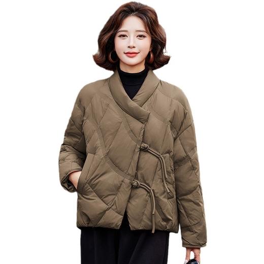 国风中式盘扣，轻薄保暖显瘦气质羽绒服外套HR-YGYL8801-1 商品图4
