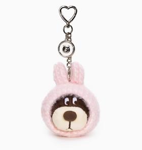 小熊汉斯新兔头汉斯粉挂件