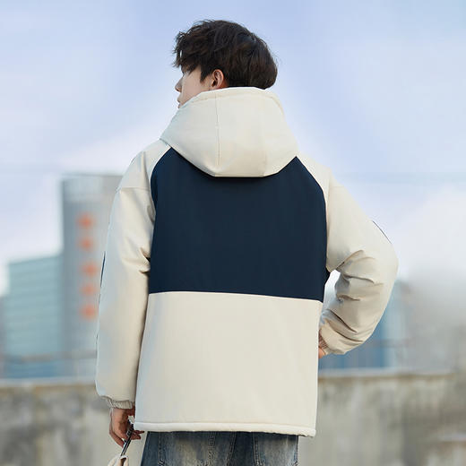 【特大码】【新款DXC】大依优型大码连帽棉衣棉服工装外套棉衣男宽松加肥加大码上衣夹克男士 商品图4