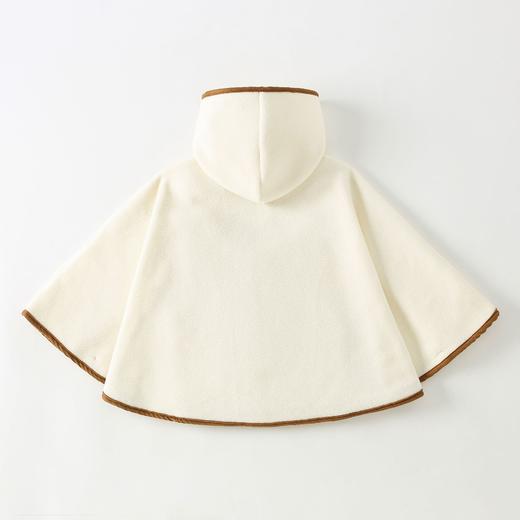 【可爱造型，柔软舒适，轻松防风保暖】miki斗篷男女宝宝 洋气婴儿外出防风 卡通加绒防风保暖披风-QQ 商品图2