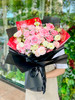 【爆款推荐】粉玫瑰混搭韩式花束 商品缩略图0