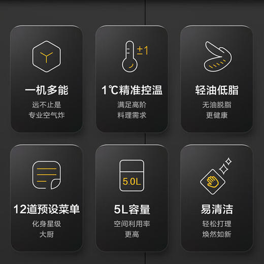 松下HC500-S可视空气炸锅5L灰色 商品图2