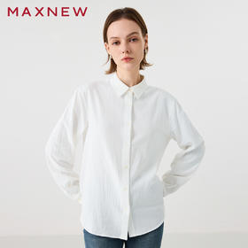 【衬衫】柔软棉感长袖衬衫1N4222304