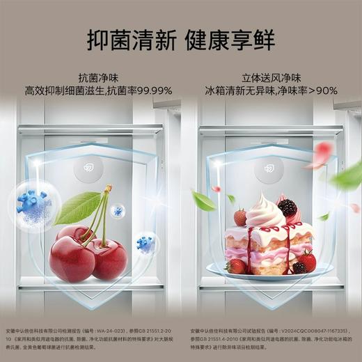 西门子（SIEMENS）【60cm超薄平嵌玻璃门】512升对开门变频无界电冰箱家用双开门大容量 抗菌净味 变温储鲜室 KA92EA220C 商品图2