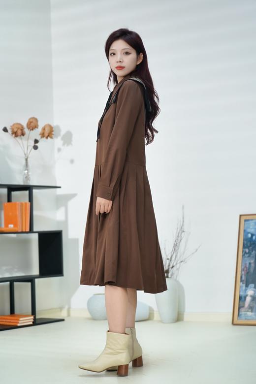 【L1】D63尖角长袖连衣裙5W4L94030 商品图1