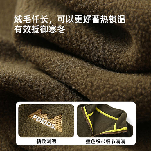 【轻暖摇粒绒 好看与温暖兼具】儿童绣花摇粒绒马甲PDMJ2301-PDMJ2404 商品图4