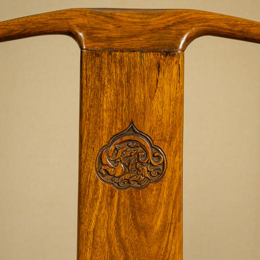 清 黄花梨龙纹四出头官帽椅（一对） 商品图1