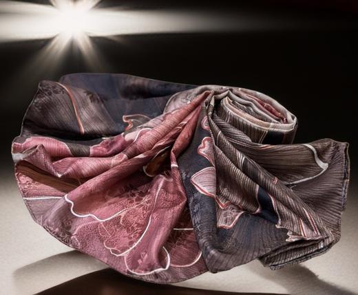 优品堂【雍容华贵3】薯筤染110重磅双面绫罗绸缎之“花罗”方巾 商品图8