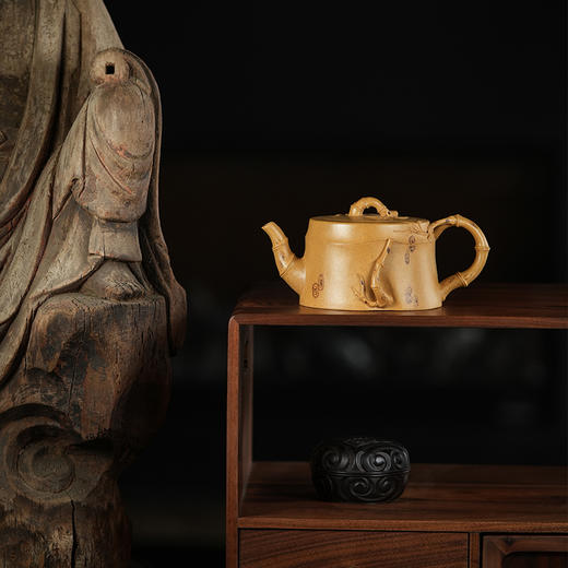 龙德堂陶艺 徐飞制《斑斓》原矿本山绿泥 290cc 库存请咨询客服 商品图2