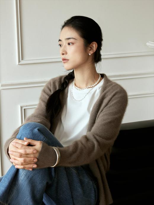 自带柔肤滤镜浣熊绒开衫FCE3WSC186 商品图10