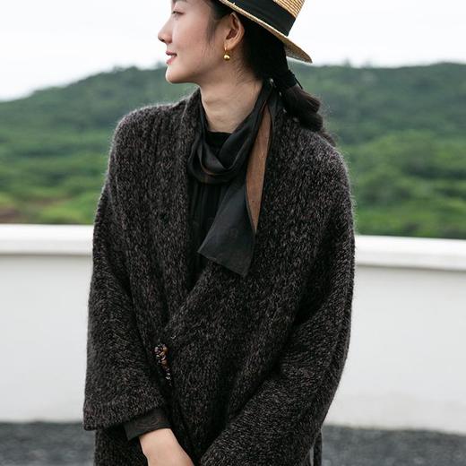 【经典回归】牧衣游原创设计女装羊毛毛织外套加厚宽松气质 百味 商品图2