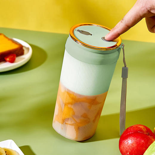 新飞D308便携式果汁杯300ml绿色 商品图0