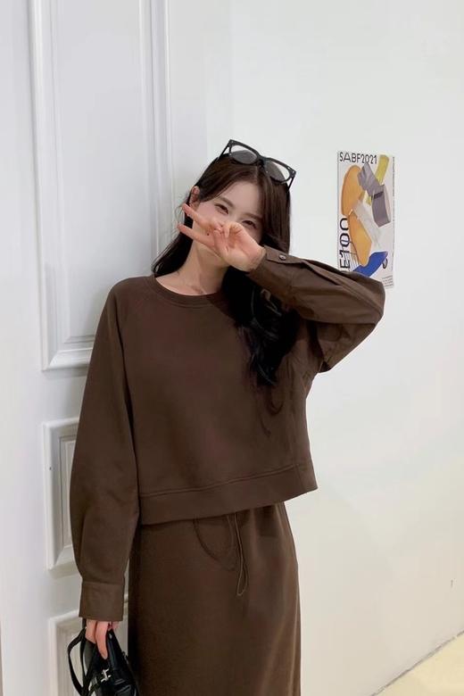 HAYES 棕色圆领一体式连衣裙 19122 商品图2