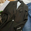 【顺丰包邮】74052 洛诗琳重磅真丝重驺32MM真丝极简宽松西装外套10738 商品缩略图4