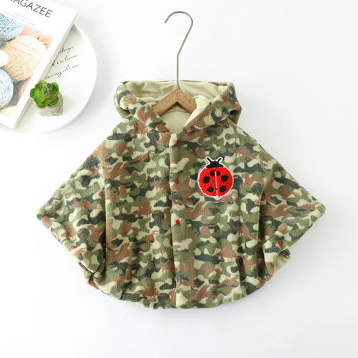 【可爱披肩婴儿披风斗篷，防风保暖，适合男女宝宝】婴儿披风斗篷 秋冬外出防风 可爱披肩儿童 男女宝宝加厚保暖上衣-QQ 商品图3