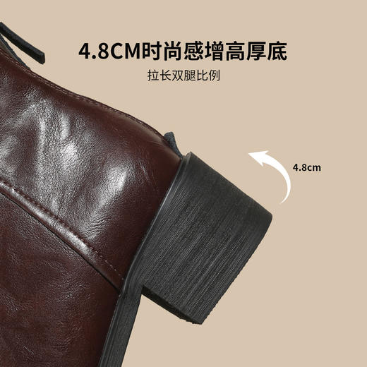 品质好货 | Safiya/索菲娅2024加绒英伦时装百搭尖头骑士短靴 SF44118704 商品图9