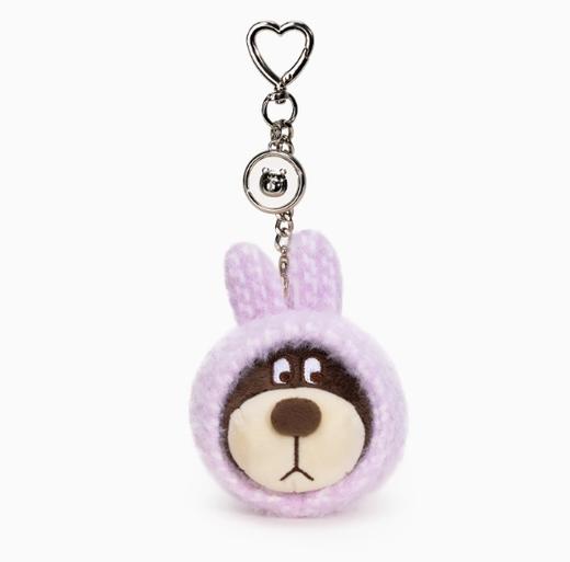 小熊汉斯兔头汉斯紫挂件 商品图0