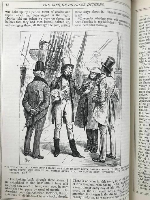 约19世纪后期 约翰·福斯特《狄更斯传》 40幅插图 真皮精装16开 商品图10