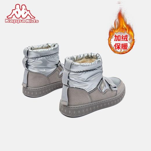 卡帕男女童高帮加绒加棉雪地靴2024冬季新款轻便保暖耐磨休闲鞋KAZD1234113 商品图1