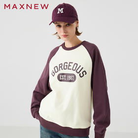 【卫衣】插肩袖圆领卫衣1N4222405