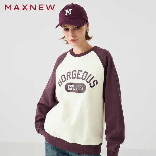 【卫衣】插肩袖圆领卫衣1N4222405 商品图0