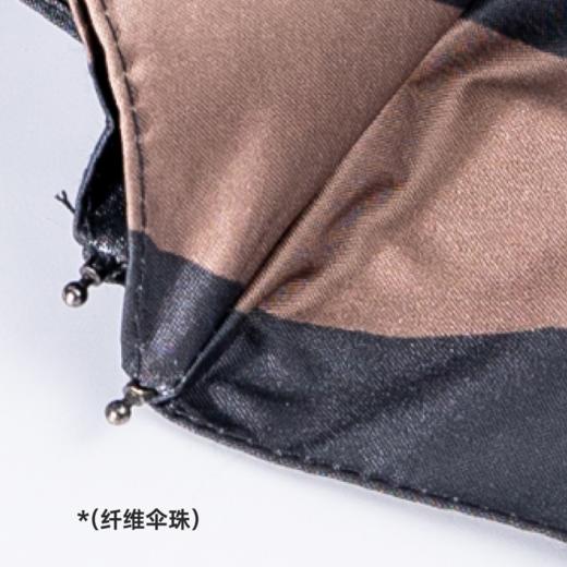 甘之草雨伞 复合黑胶伞布 抗风骨架 不易变形 白色/黑色 商品图5