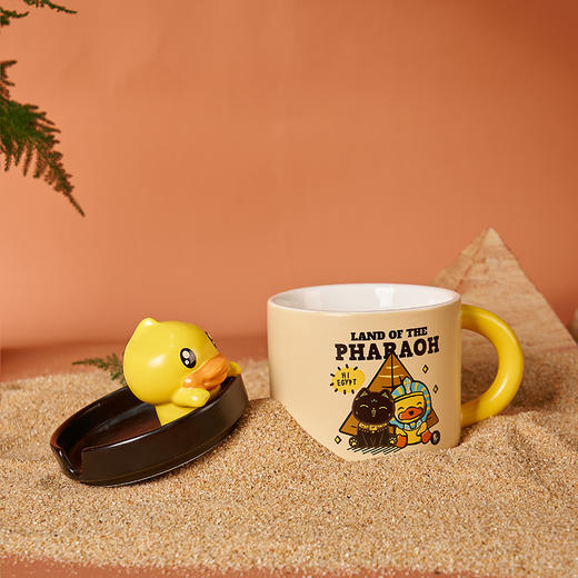 大英博物馆Bastet X B.Duck小黄鸭系列手机支架马克杯 商品图1