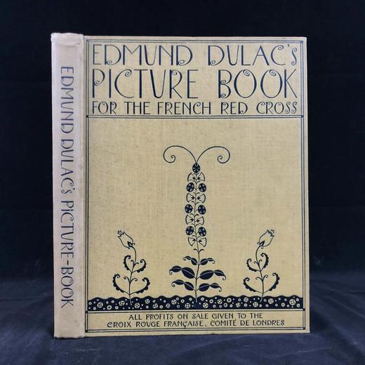 约20世纪早期 杜拉克法国红十字会童话图书 20幅彩色手工贴图 布面精装16开 商品图0