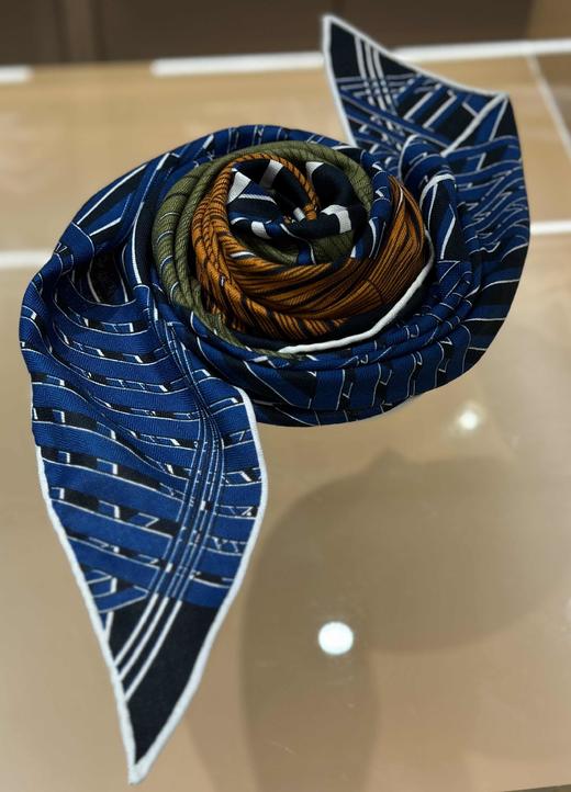 优品堂【逐光】三角形真丝+羊绒围巾披肩两用 商品图12